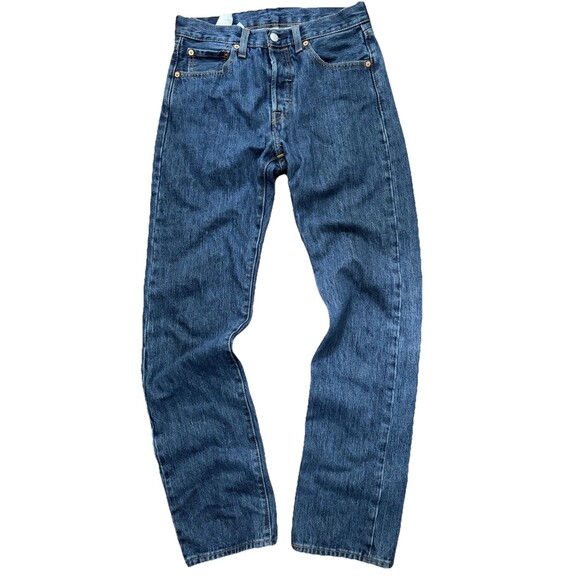 Levi's Other - Levis 501 Original Fit Jeans Mens 28x32 Dark Wash Blue Straight Leg Button Fly